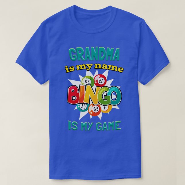 Grandma Lotto Player Funny Bingo T Shirt (Design framsida)
