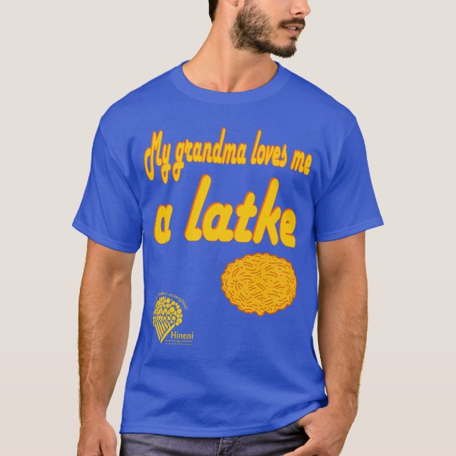 Grandma Loves Me a Latke Shirt T (Framsida)
