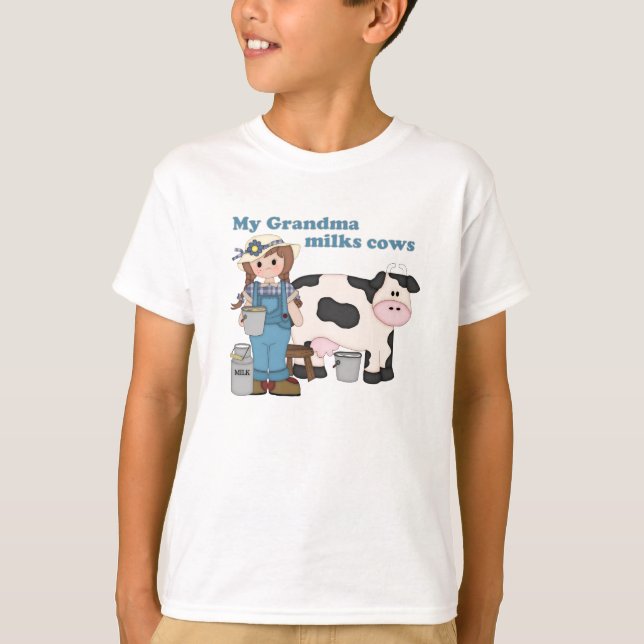 Grandma Mjölk Cows Tee (Framsida)