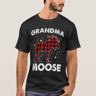 Grandma Moose Red Play Buffalo Matching Family Pa T Shirt