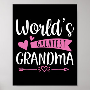 Grandma Mors dag Världsmästare Grandma Desig Poster