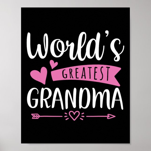 Grandma Mors dag Världsmästare Grandma Desig Poster (Framsidan)