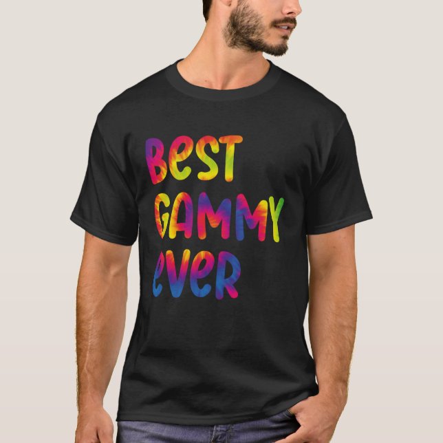 Grandma Mothers Day Best Gammy Ever Tie Dye T Shirt (Framsida)