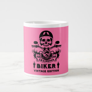 Grandma Motorcykel Rider Jumbo Mugg