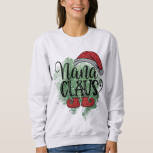 Grandma Nana Clause jul Jultomten T Shirt