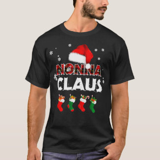 Grandma Nonna Claus Santa Hat Funny jul Paja T Shirt