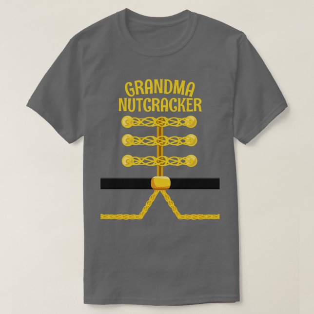 GRANDMA Nutcracker Matching Family PJ-jul T Shirt (Design framsida)