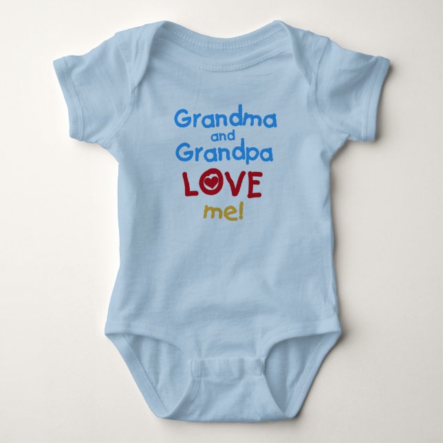 Grandma och Grandpa Kärlek Me T-shirt (Framsida)