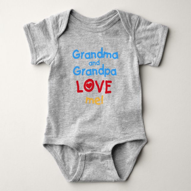 Grandma och Grandpa Kärlek Me T-shirt (Framsida)