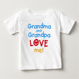 Grandma och Grandpa Kärlek Me Tee Shirt