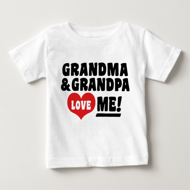 Grandma och Grandpa Kärlek Me Tröja (Framsida)