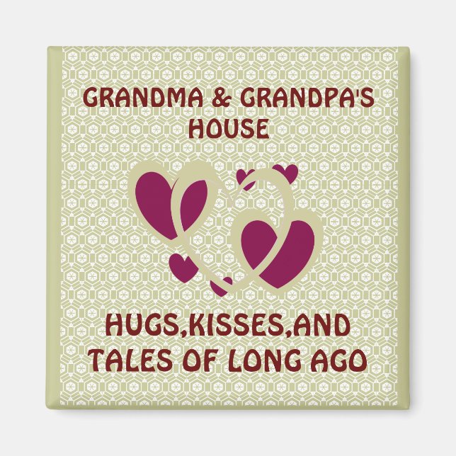 GRANDMA OCH GRANDPAS HOUSE MAGNET (Framsidan)