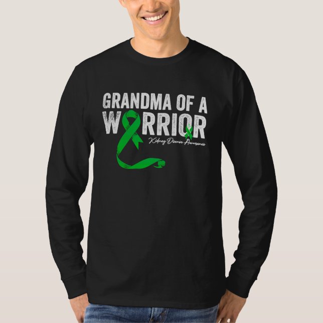Grandma of a Warrior Kidney Disease Awareness T Shirt (Framsida)
