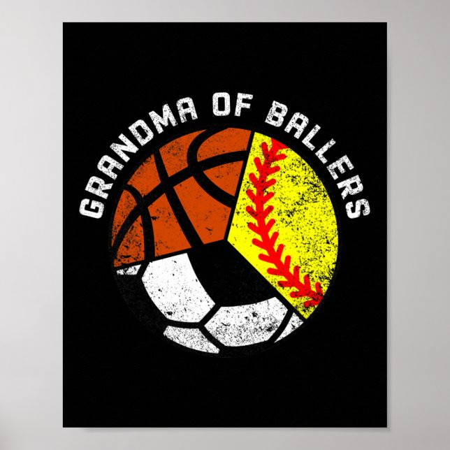 Grandma of Byllers Roligt Softbyll Ocsketbyll Poster (Framsidan)