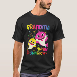 Grandma Of The Baby Shark Birthday Grandma Shark  T Shirt
