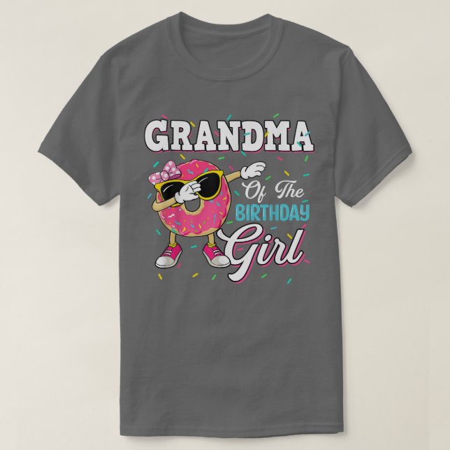 Grandma Of The Birthday Girl Donut  Matching Famil T Shirt (Design framsida)