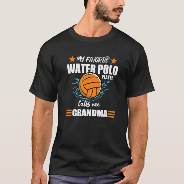 Grandma of Vatten Polo Player Grandmoth T Shirt (Framsida)