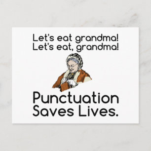 GRANDMA PANCTUATION SPARAR LIV VYKORT