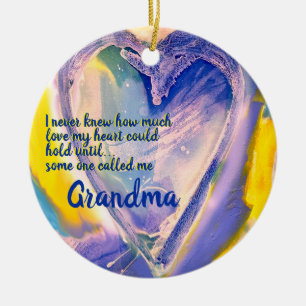 Grandma Pasent Heart Ornament