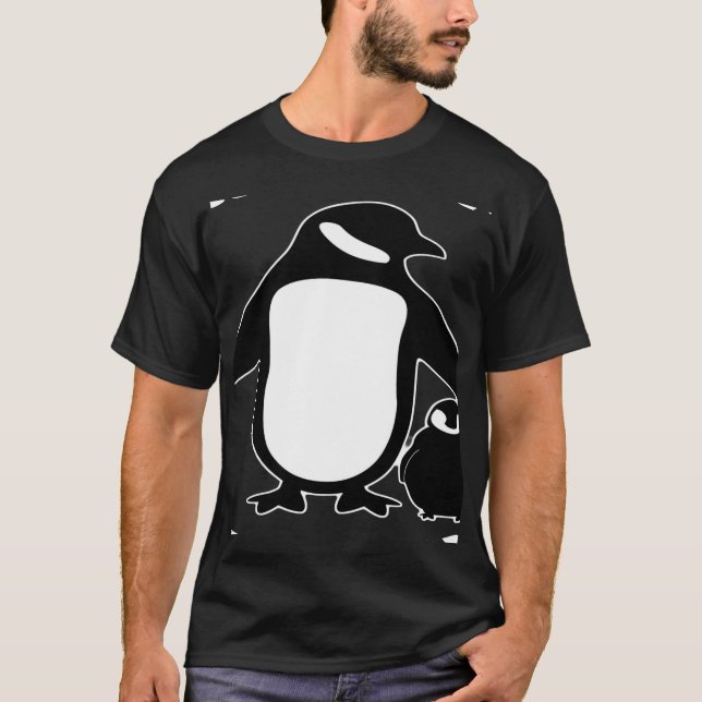Grandma Penguin - Funny Mors dag Shirt Gift Fo T Shirt (Framsida)