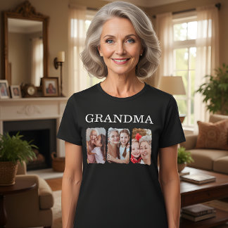 Grandma Personalized Photo T Shirt
