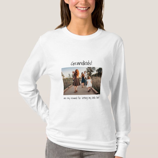 Grandma Personlig Anpassningsbar Photo Shirt T Shirt (Framsida)