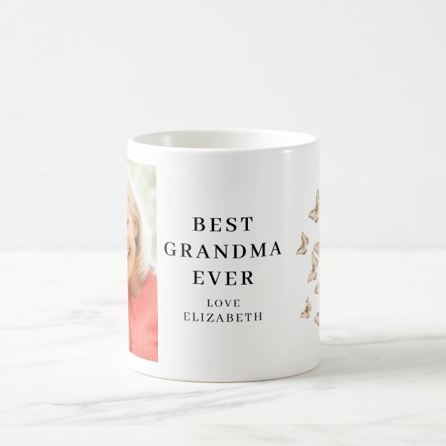 Grandma Photo Butterfly Mugg (Center)