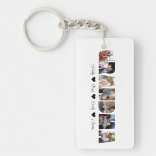 Grandma Photo Collage Acrylic Keychain 7 Foton Nyckelring
