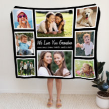 Grandma Photo Collage Black