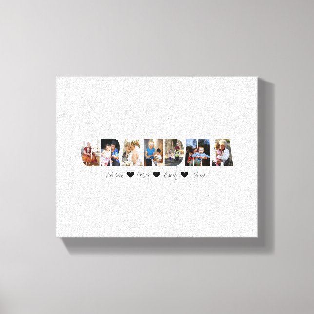 Grandma Photo Collage Canvas 7 Foton (Framsida)