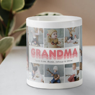 Grandma Photo Collage Kaffemugg