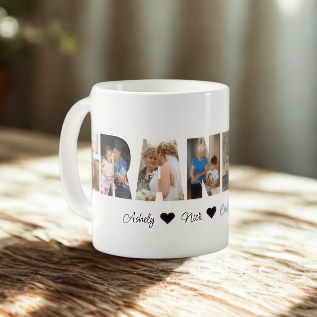 Grandma Photo Collage Mugg 7 Foton (Skapare uppladdad)