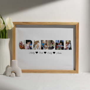 Grandma Photo Collage Poster 7 foton