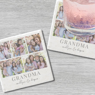 Grandma Photo Collage Stenunderlägg