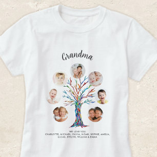 Grandma Photo Collage T Shirt