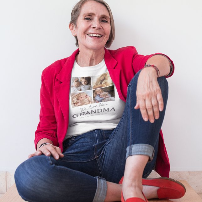 Grandma Photo Collage T-Shirt (Skapare uppladdad)