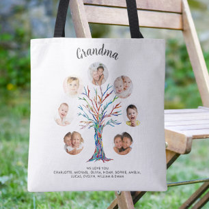 Grandma Photo Collage Tygkasse