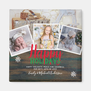 Grandma Photo Gift Grandpa Barnbarn Collage Magnet