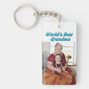 Grandma Photo himlar blue text Mors dag