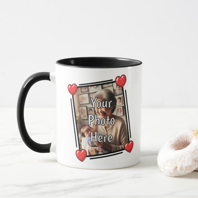 Grandma Photo Keepsake Filled with Love Mugg (Med munk)