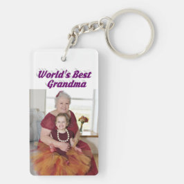 Grandma Photo lila text Mors dag