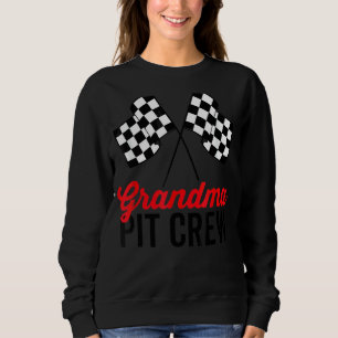 Grandma Pit Crew Hosting Car Tävling Födelsedagsfe T Shirt