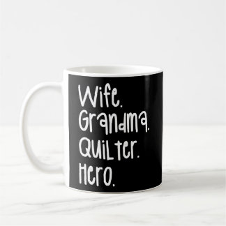 Grandma Quilter Hero Quilting Seamstress Sewing Kaffemugg