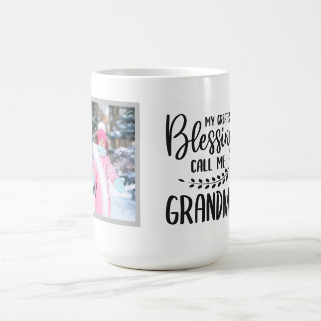 Grandma Quote med Photo Kaffemugg (Center)