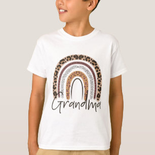 Grandma Rainbow Cheetah Leopard Women jul Fa T Shirt