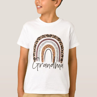 Grandma Rainbow Cheetah Leopard Women jul Fa T Shirt