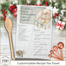 Grandma Recipe | Personlig för Butterscotch Cookie