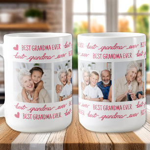 Grandma Roligt Rosa Foto Kaffemugg