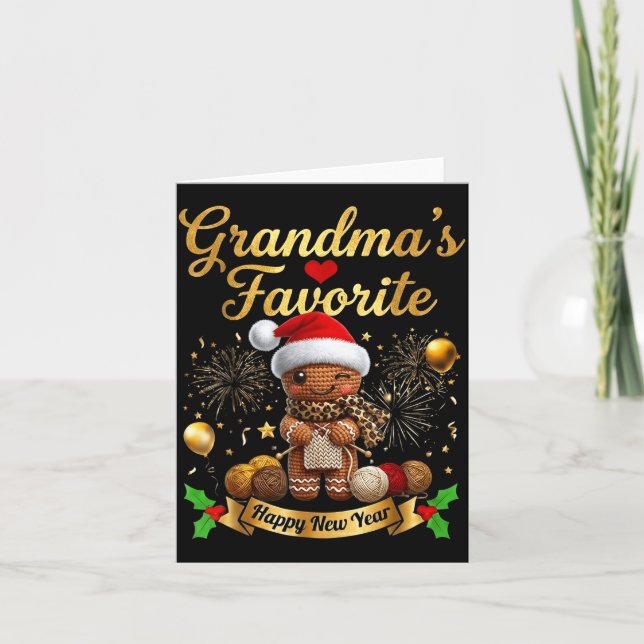 Grandma’s Favorite Gingerbread Crochet Doll For Cr Kort (Framsida)