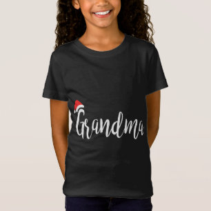 Grandma - Santa Hat jul Proud Grandparent T Shirt